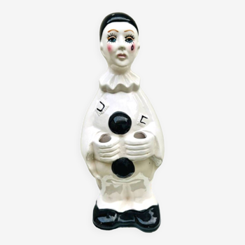 Support à ustensiles Pierrot en céramique, années 1980