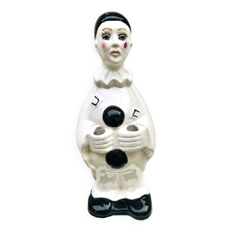 Pierrot ceramic utensil holder, 1980s