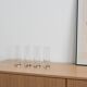 Set of glasses, Hollywood Regency style, 1970s, made in Italy