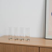 Ensemble de verres, style Hollywood Regency, années 1970, fabriqué en Italie.