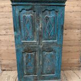 Rajasthani wardrobe in Burmese teak with original patina.