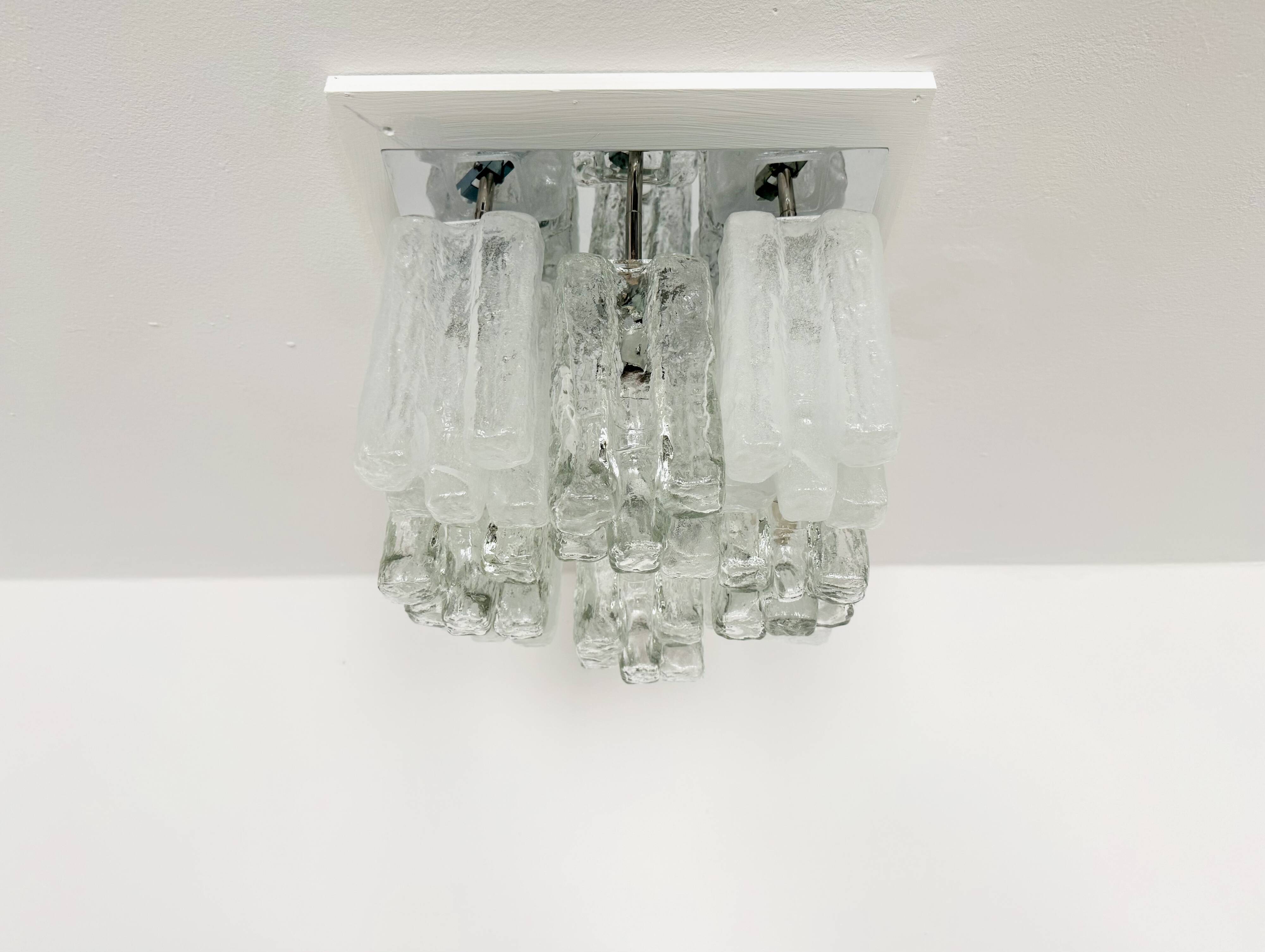 Austrian Granada Flush Light by J.T. Kalmar