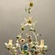 Lustre italien Tole Flower années 1960