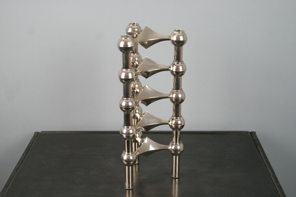 5 Nagel modular candlesticks 1970