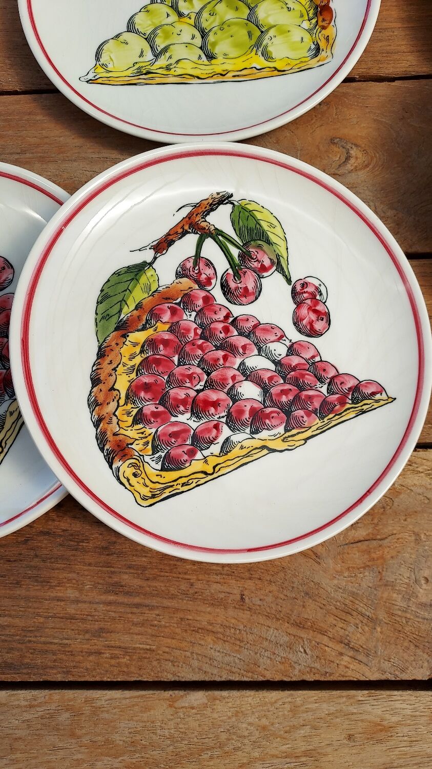 Gien dessert plates