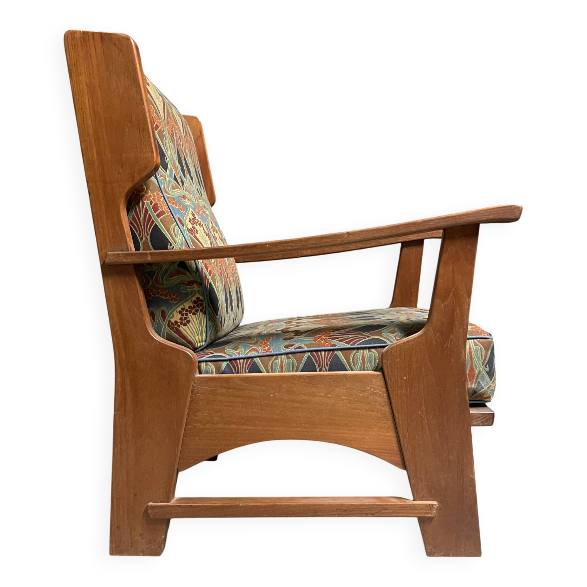Arts and crafts lounge chair circa 1920