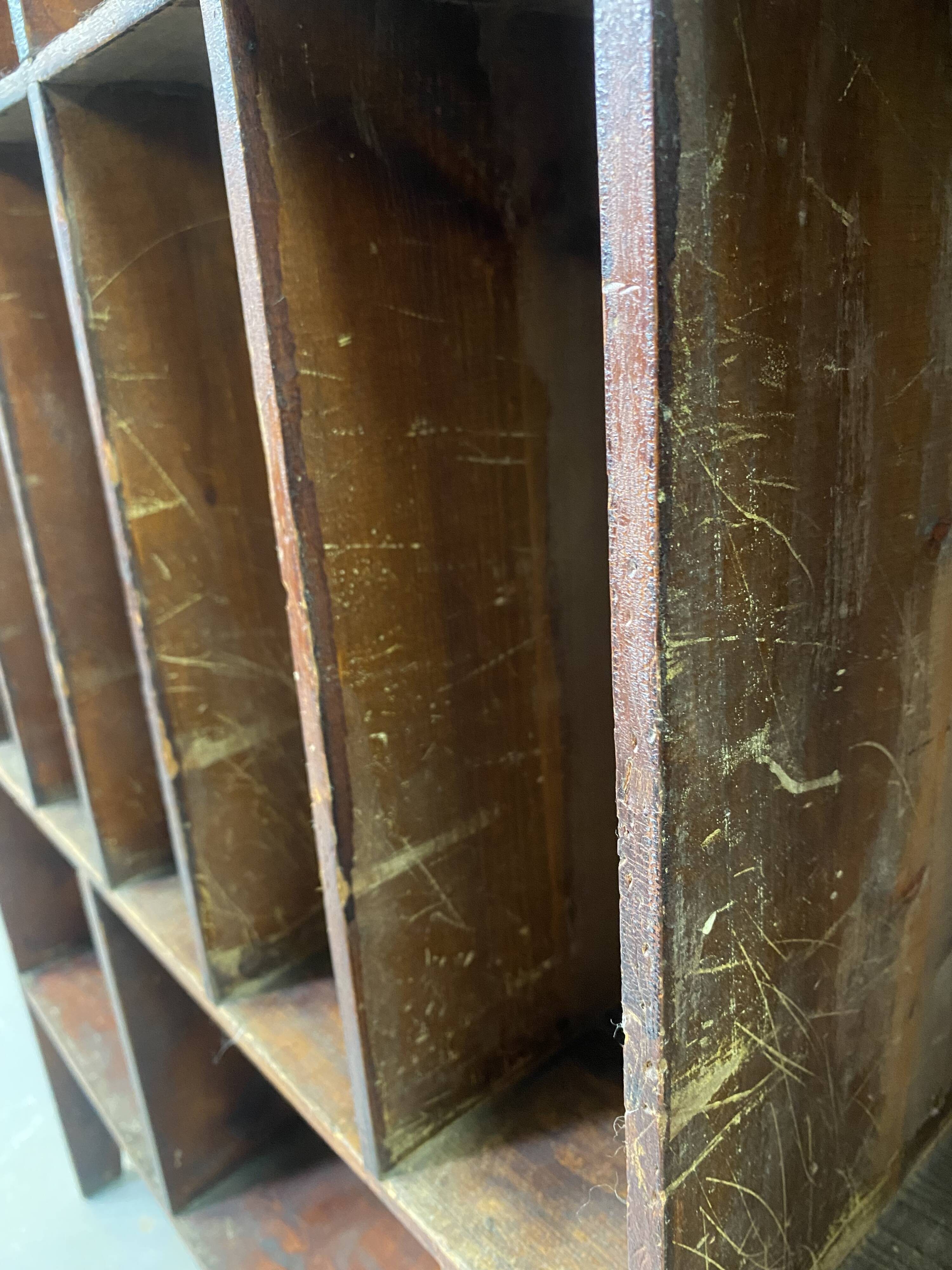 Wooden handcrafted craft furniture for postal sorting
