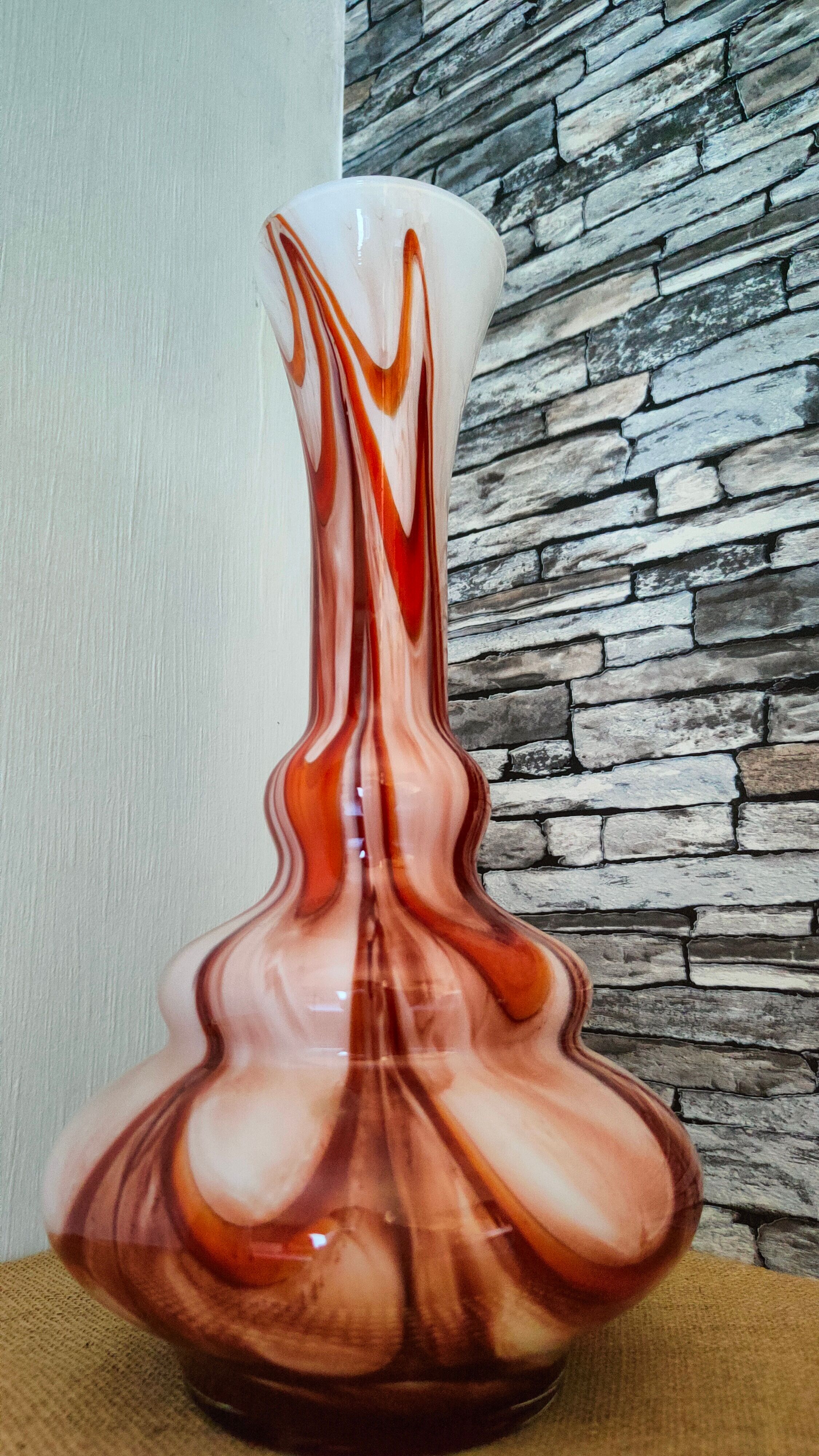Moretti carle vase made of Florence glass