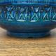 Vintage Italian Ashtray Rimini Blue in Ceramic by Aldo Londi for Bitossi