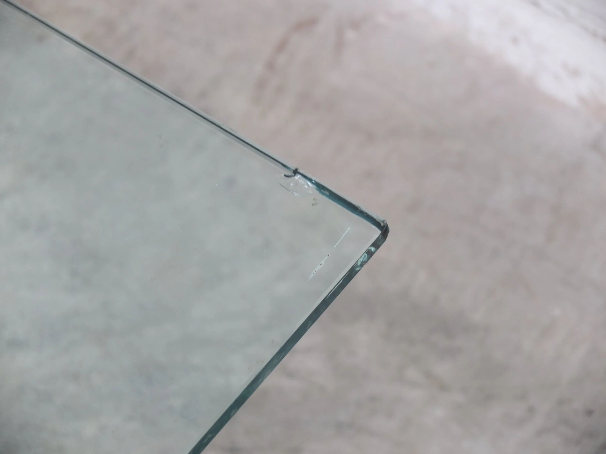Glass 'Barcelona' coffee table by Mies Van Der Rohe for Knoll, 1929