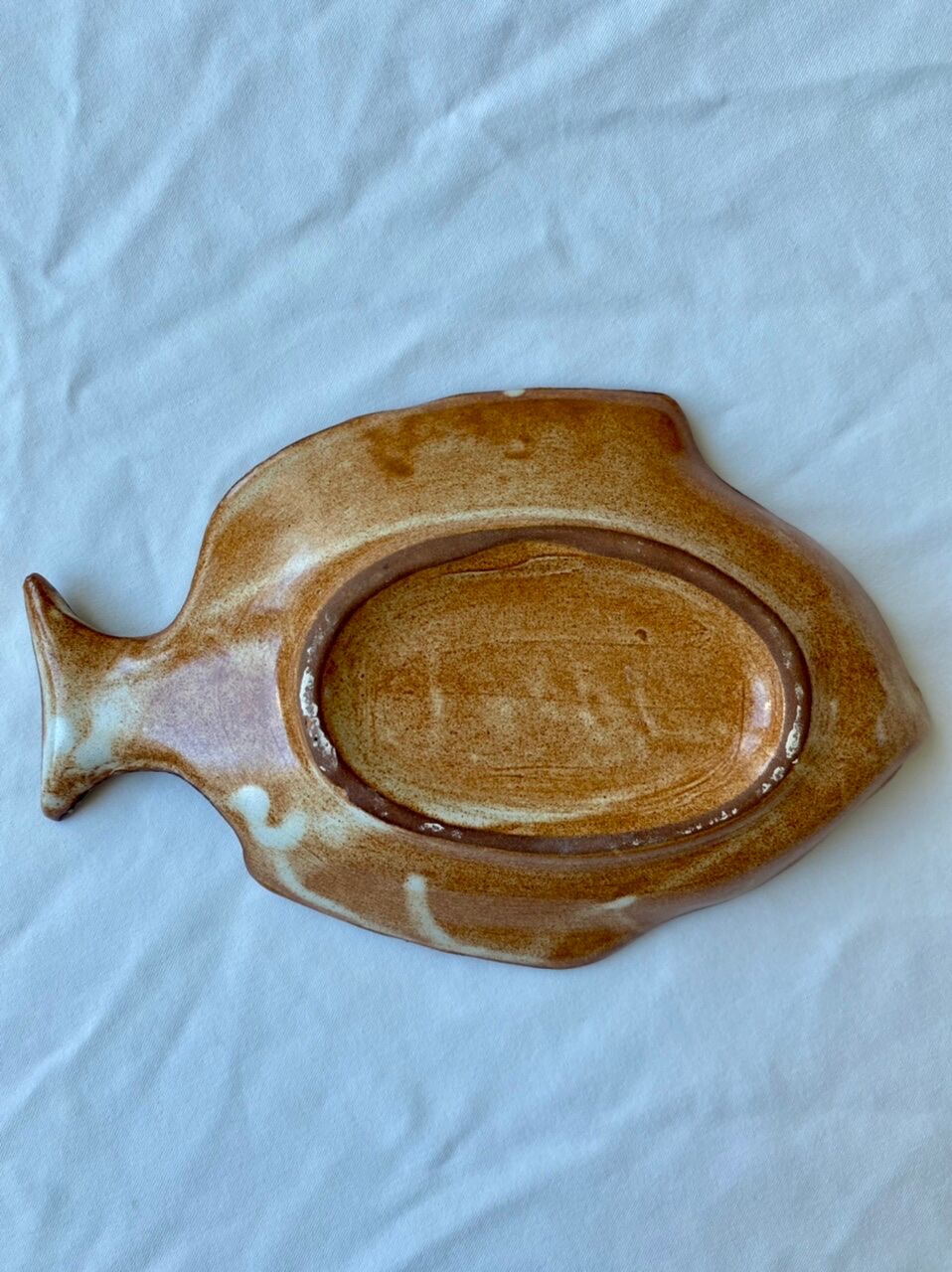 Empty vintage fish bag