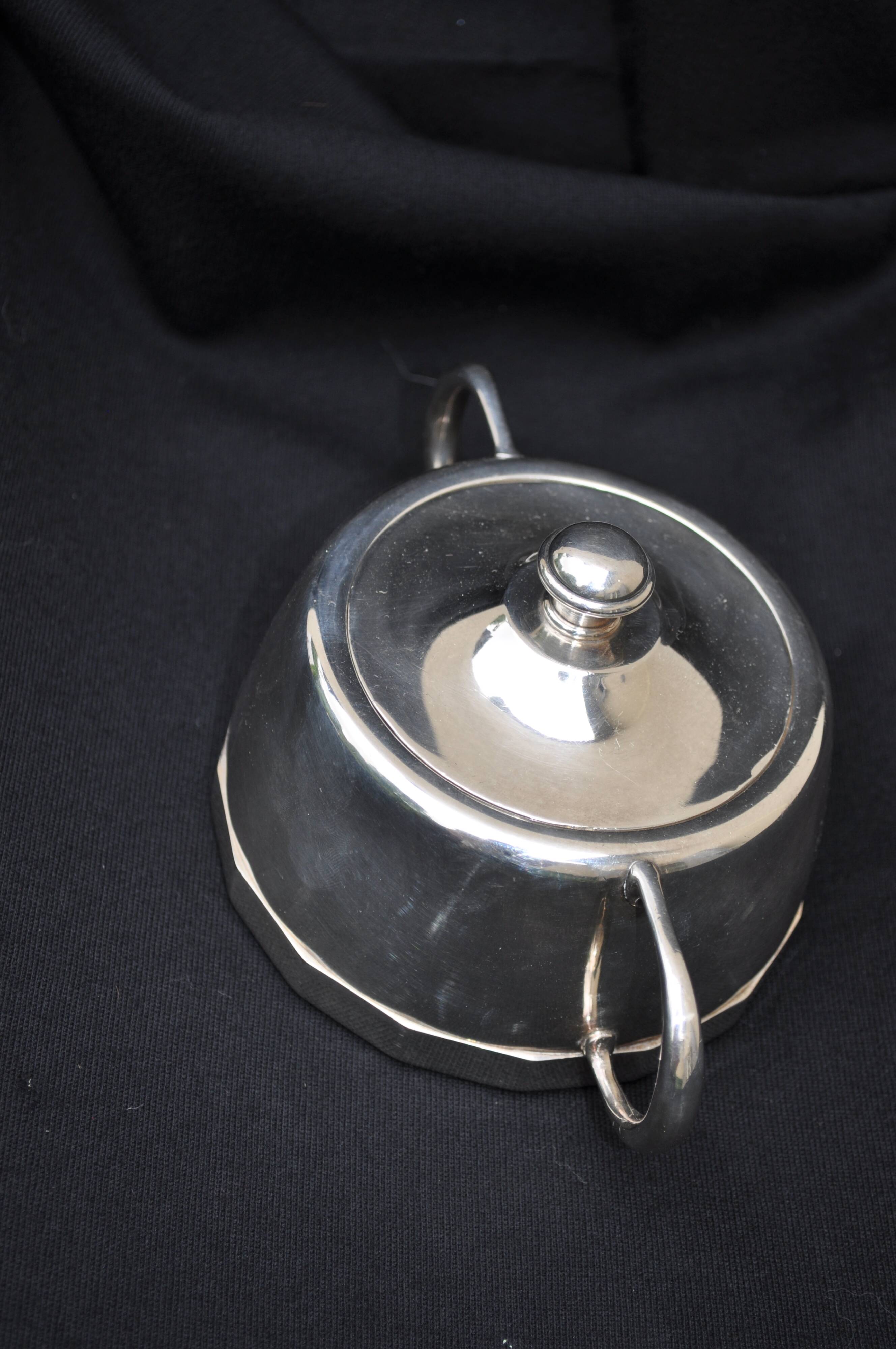 Sugar silver metal 24 gr art deco signed BB