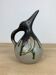 Zoomorphic pitcher pelican bird by Gilbert Metenier, flamed sandstone