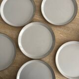 Lot de 6 assiettes en grès