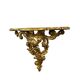Baroque vintage gold wall-mounted console/table.