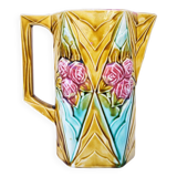 Vintage Onnaing slip rose pitcher