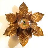 Masca floral applique, metal with gold leaf, 1970