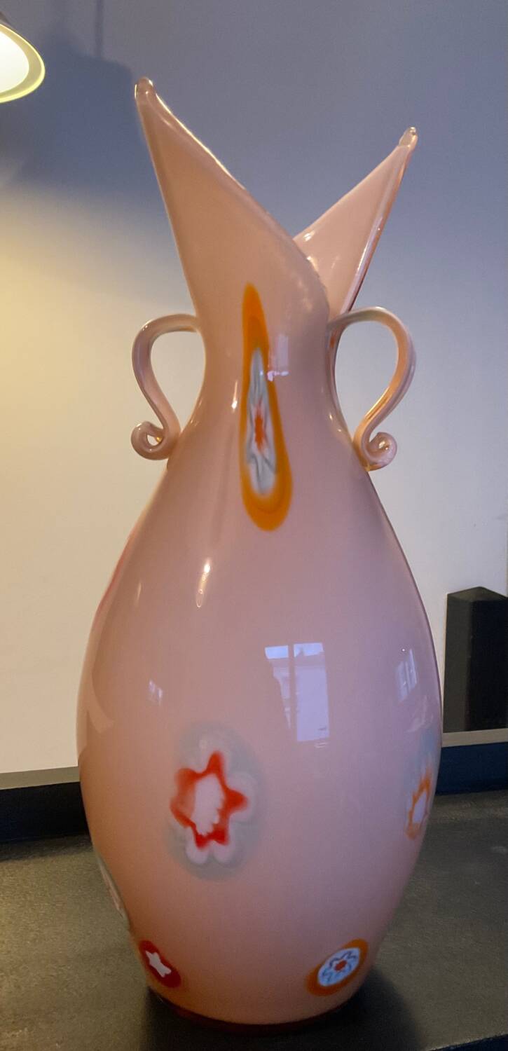 Vintage Murano millefiori vase