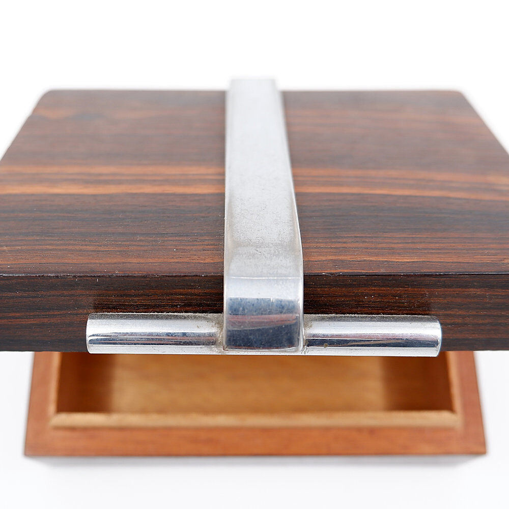 Art Deco box in wood and metal attributed to the DESNY House - 1930s