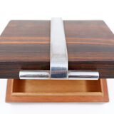 Art Deco box in wood and metal attributed to the DESNY House - 1930s