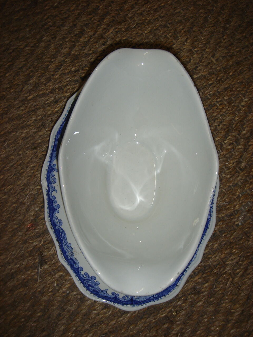 English porcelain saucer lunéville jouy motif