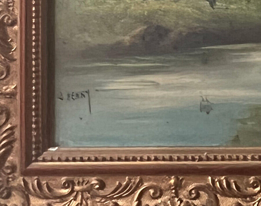 Oil on canvas by Lucien Henry