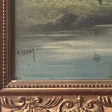 Oil on canvas by Lucien Henry