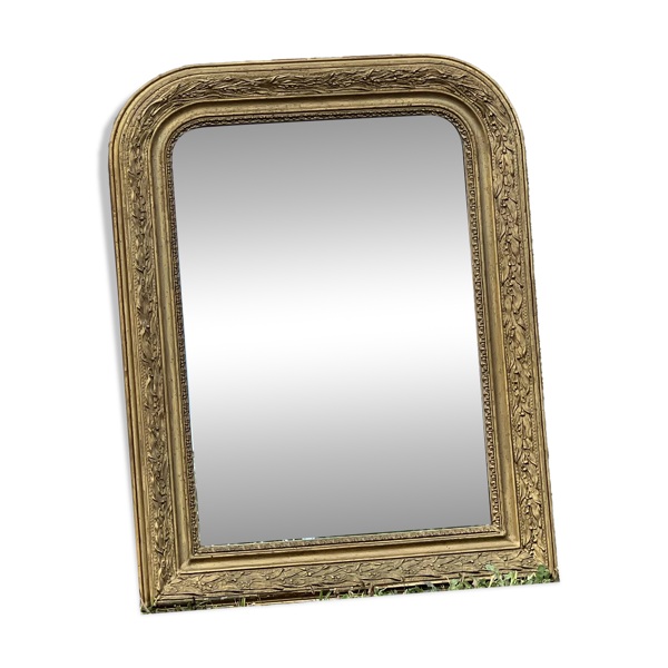 Miroir Louis Philippe à cadre doré 69x54cm
