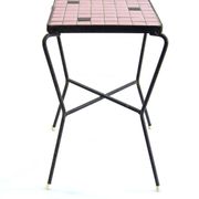 Pink vintage design 1950s Mosaic Side Table