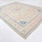 Tapis Vintage Off-White et Rose Poudré, Style Classique, 292x399 Cm