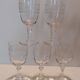 5 Blown Crystal Glasses