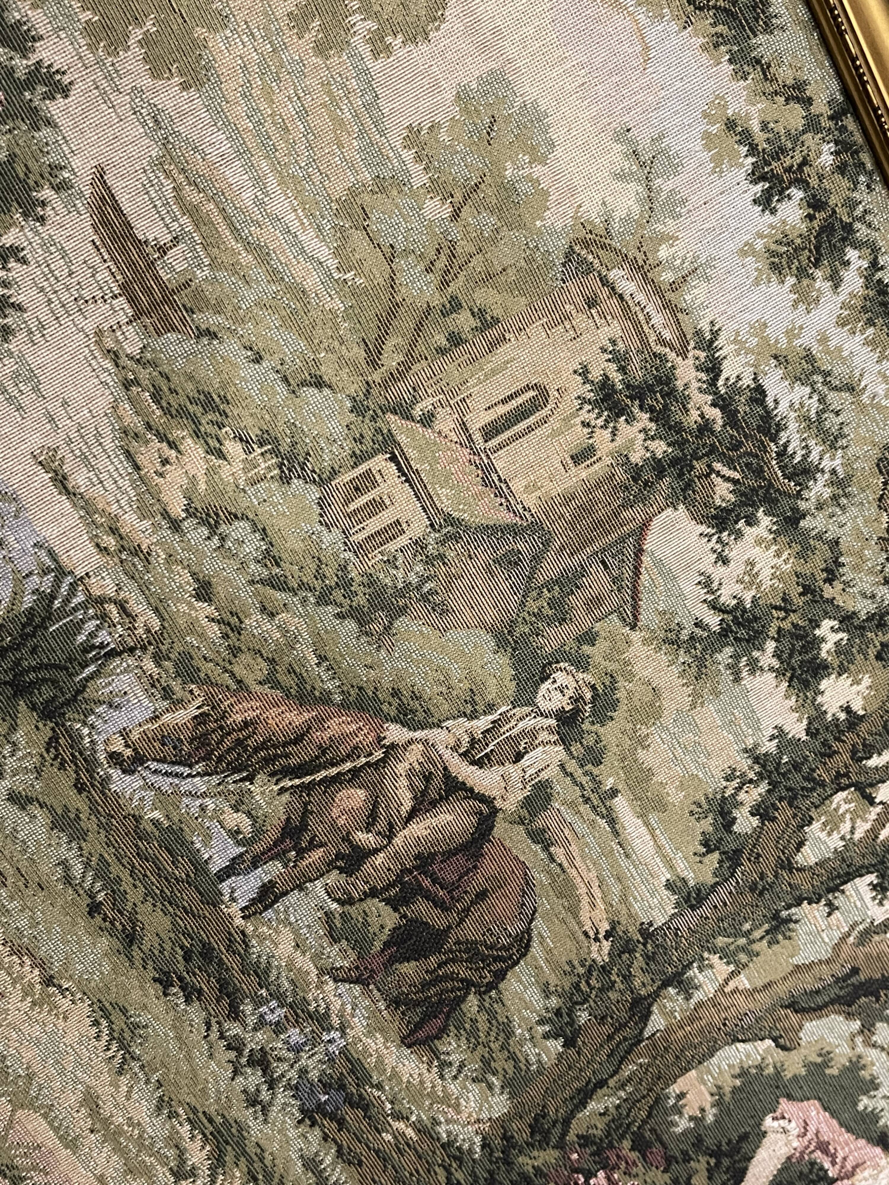 2 Tapestry XIXth classical scene