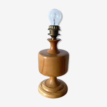 Vintage lamp in light wood