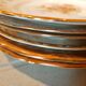 6 mismatched dessert plates decorated with roses