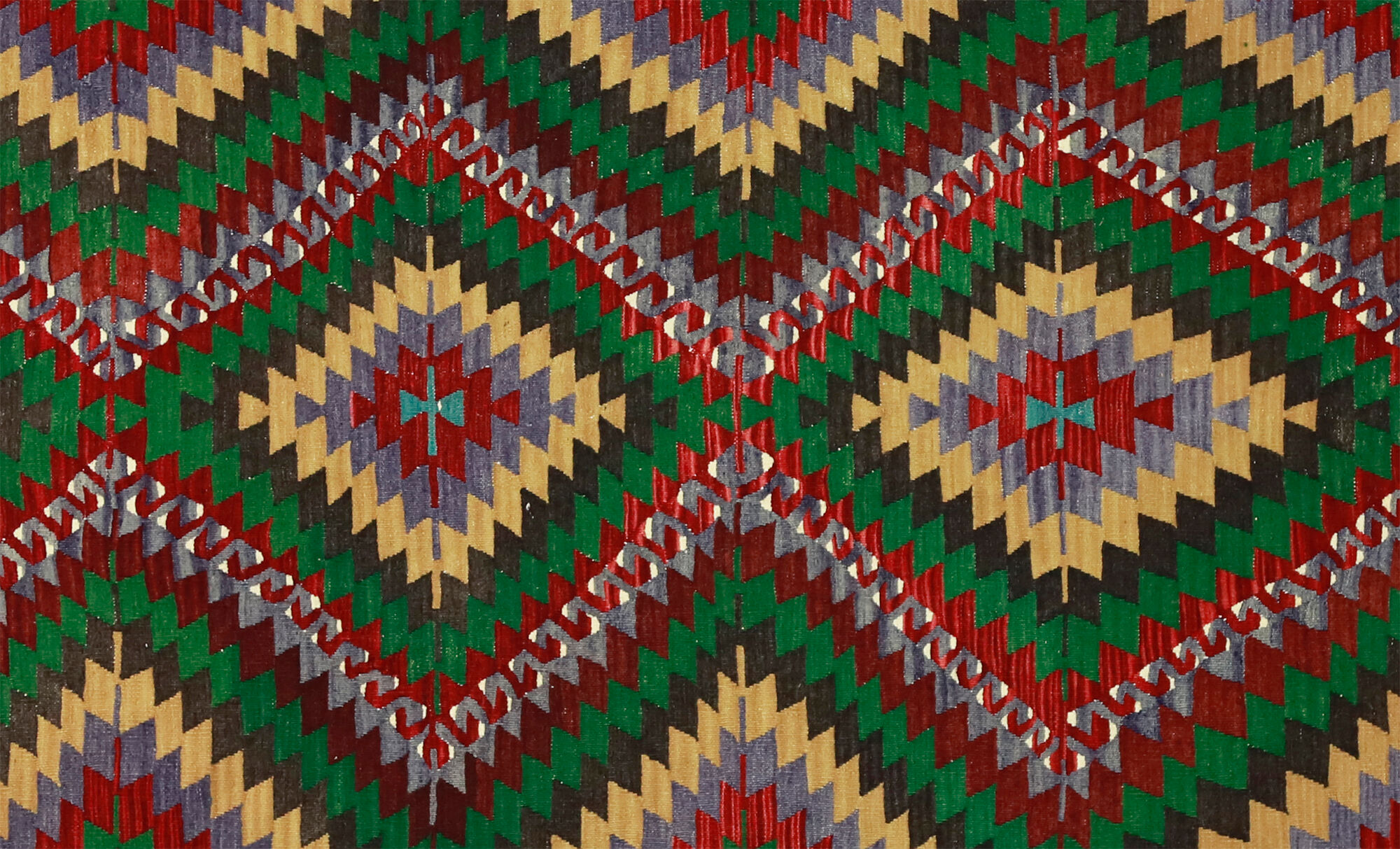 Anatolian handmade kilim rug 300 cm x 169 cm