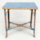 Table en rotin tressée, milieu XXème
