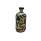 Antique Persian Qajar Ceramic Round Bottle, Circa 1900