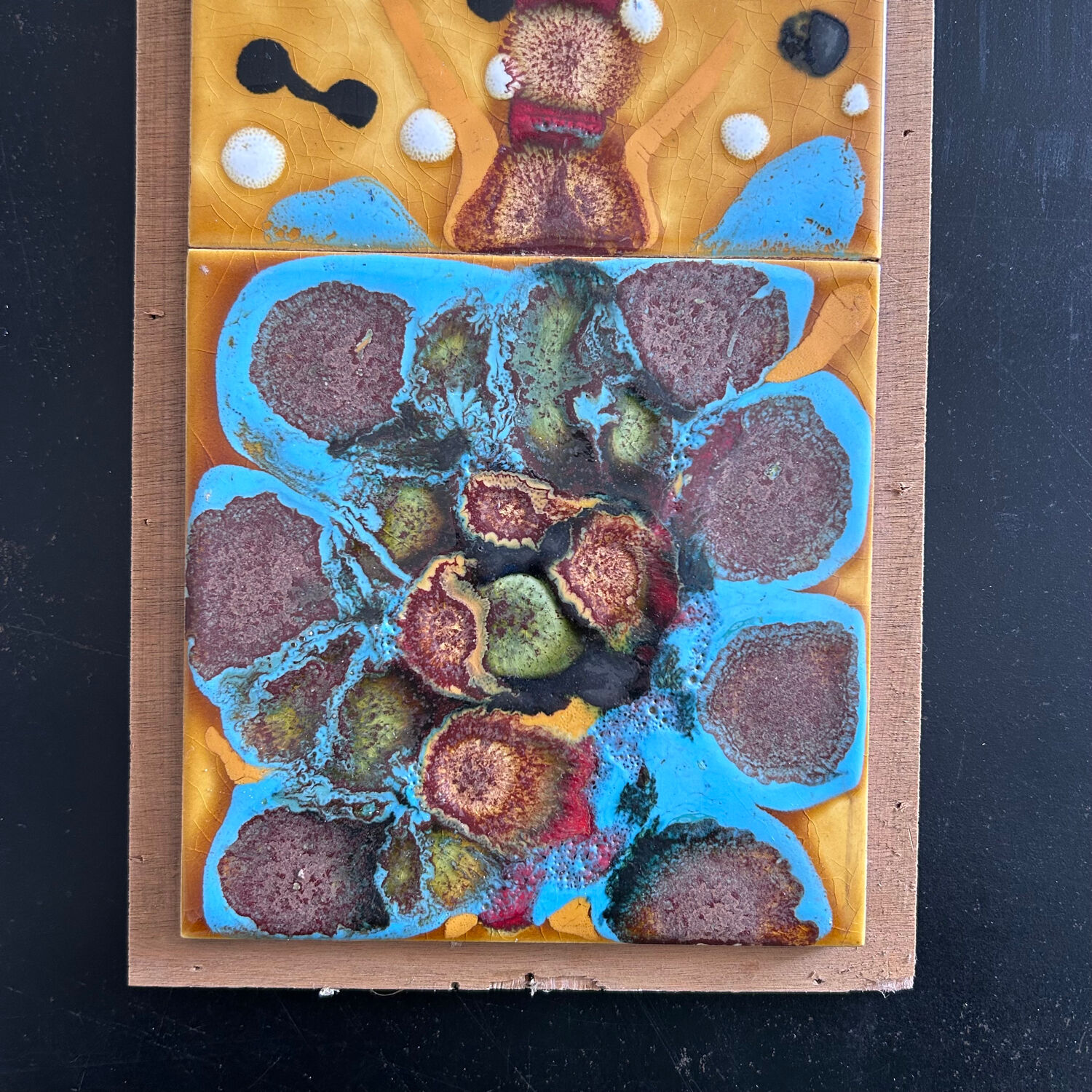 Abstract ceramic panel