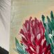 Tableau peinture bouquet de fleurs huile sur toile 