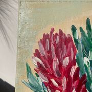 Tableau peinture bouquet de fleurs huile sur toile 