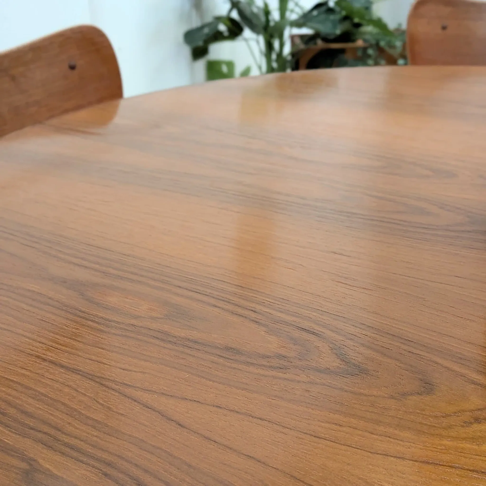 Table ronde G Plan teck scandinave extensible