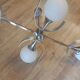 Chandelier chrome and opaline 4 burners