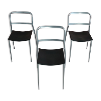 Chaises de salle à manger postmodernes par Maurizio Peregalli pour Zeus Collezione 1980's.