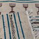 Kilim handmade white carpet in natural wool
