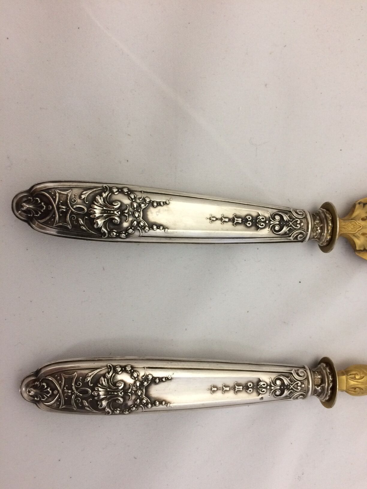 Old cake service cutlery