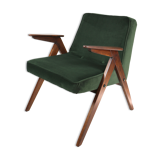 Green Olive Bunny Armchair by Józef Chierowski, 1970s