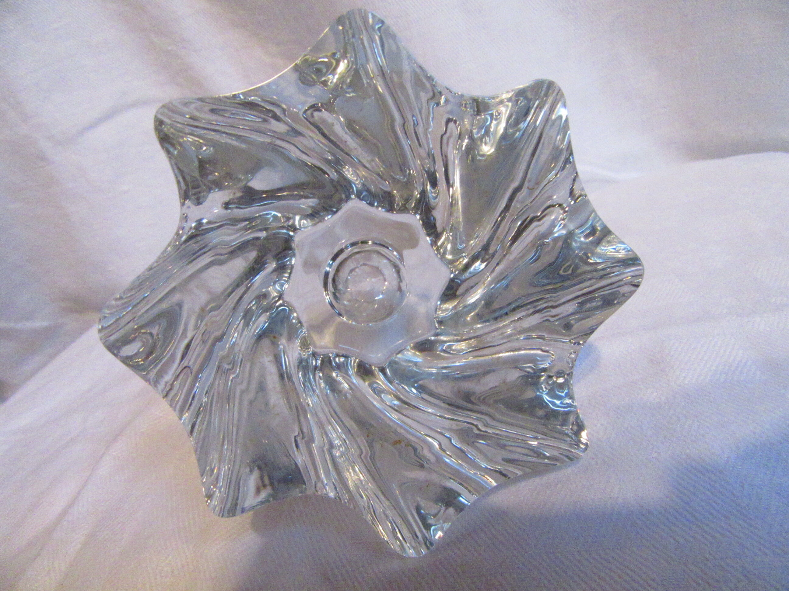 Baccarat crystal candleholder