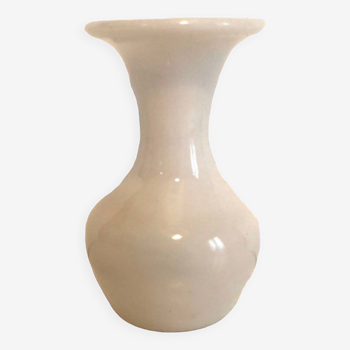 Vase blanc verre soufflé