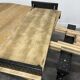 Elegant extendable oak table and black legs, 6/16 covers