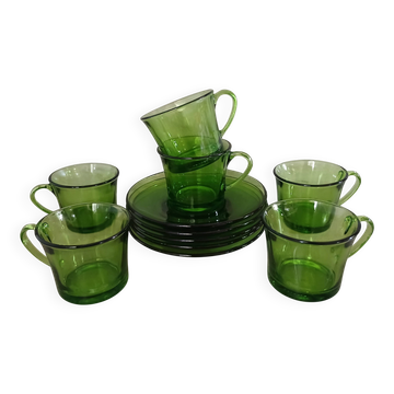 6 tasses à café anciennes Duralex
